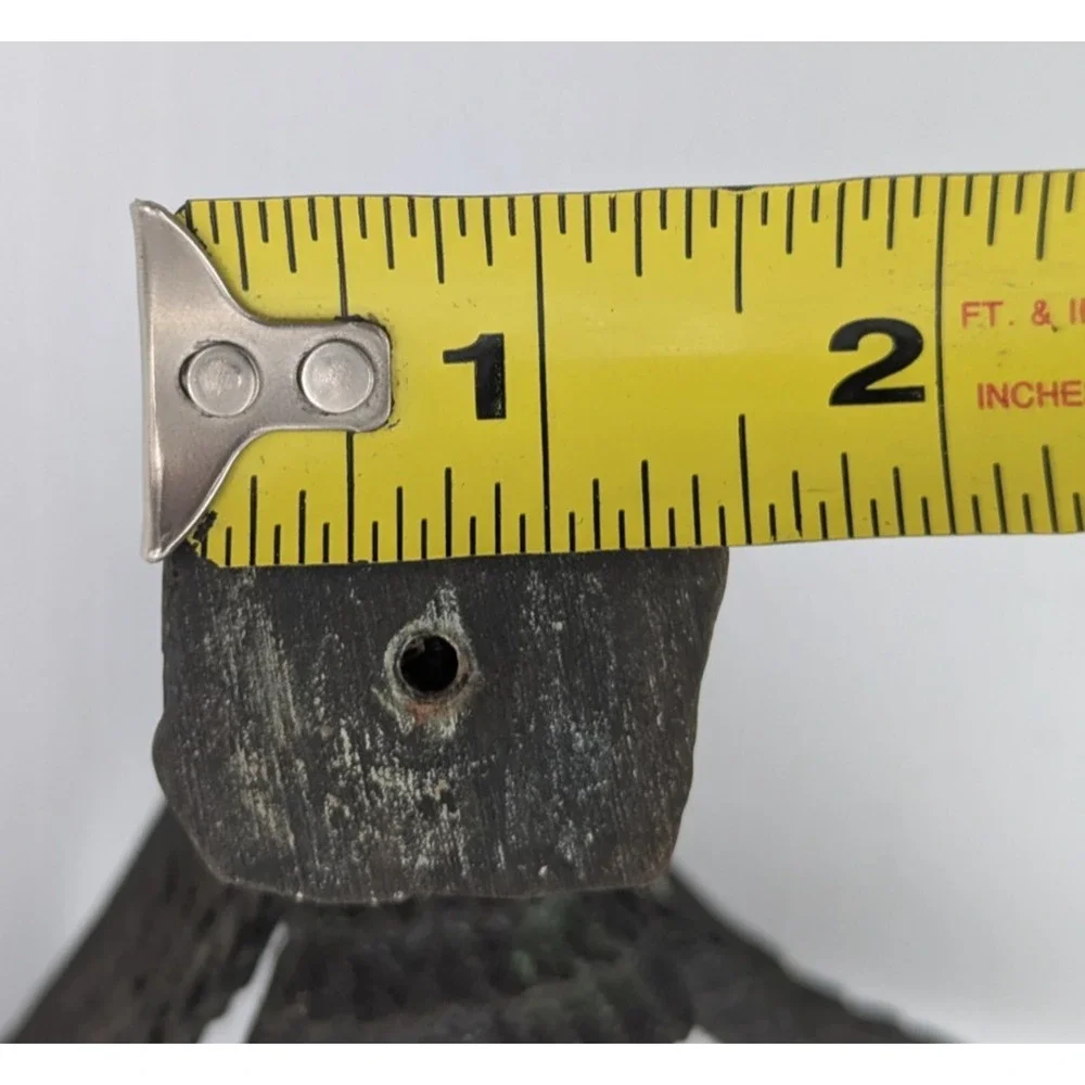 Vintage Bronze Metal Eagle Topper Finial Solid 4-3/4" H - Picture 9 of 13